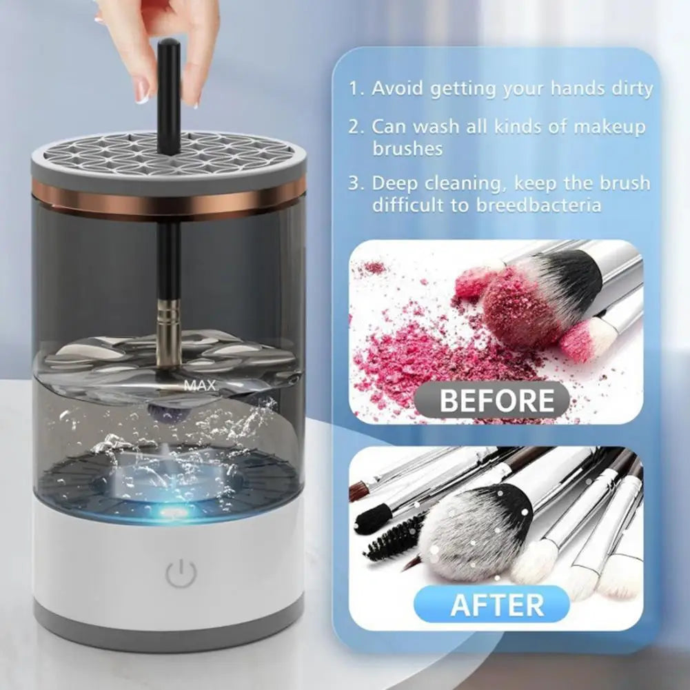 Electric Brush Cleaner Automatic Electric Makeup Brush Cleaner with Usb Charging Multifunctional Beauty for Portable for Brushes